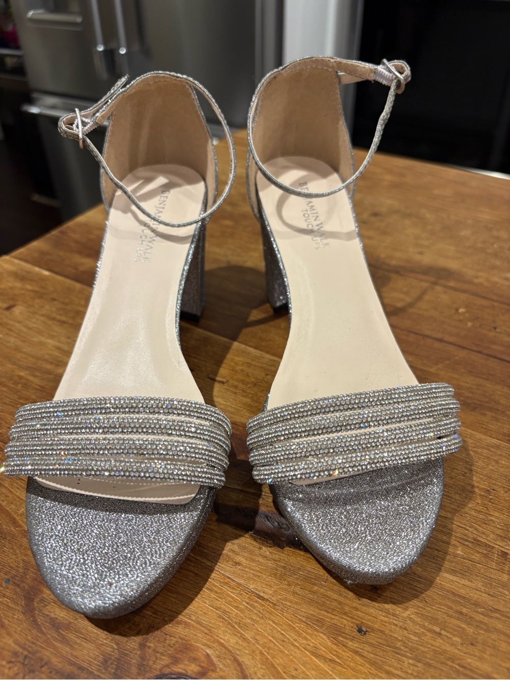 Parker Heeled Silver Sandal by Touch Up’s Women’s Shoes